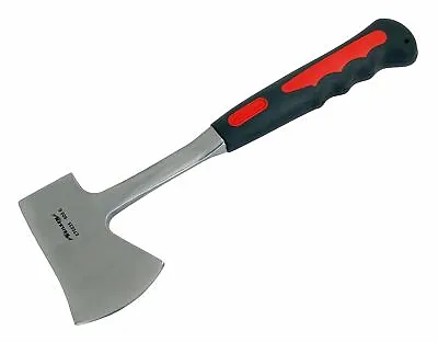 Hand Axe Hatchet Splitter Firewood Log Chopper Rubber Handle 600G Steel Head • £10.99