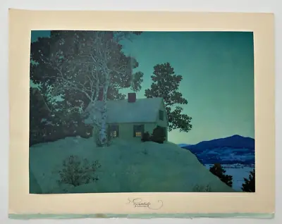 Eventide Vintage 1944 Maxfield Parrish Brown & Bigelow Calendar Print • $89.99