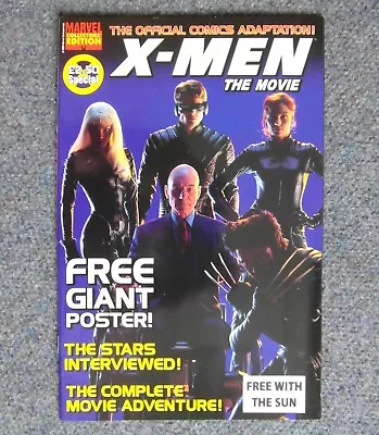 X-MEN OFFICIAL MOVIE ADAPTATION UK Collectors' Edition + POSTER - Marvel 1990 NM • £6.49