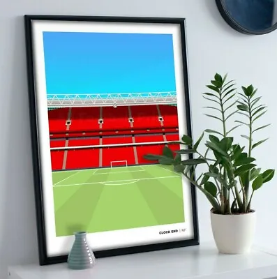 £11.99 • Buy Arsenal Emirates Stadium Clock End Print Poster Artwork A4 A3 A2 A1 (No Frame)