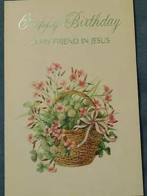 New Vintage Religious Birthday Greeting Card--NICE CARD • $3.55