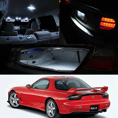 Mazda RX7 FD3S White LED Interior Bulb Package (Map Dome Trunk License Plate) • $25.19