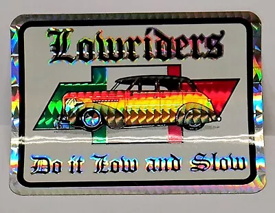 Vintage Lowriders Low Rider Prism Prismatic Sticker Chevy Mexican Flag NOS • $7.75