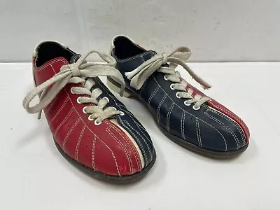 Vintage Team Cobra RED/BLUE Bowling Shoes MEN'S Size 10 / WOMEN'S Size 11-1/2 • $34.99