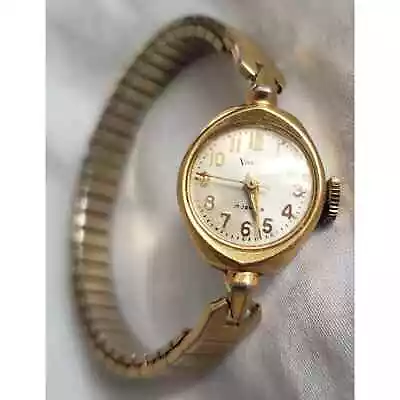 Vintage Vantage 17 Jewel Goldtone Watch Works Stainless Steel Back 1960-1969 • $22.80