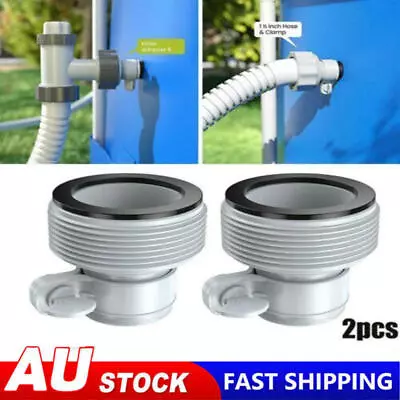 $13.58 • Buy 2X Intex Hose Adapter B Pool 1.25 To 1.5 Pump Parts Conversion Replacement Kits