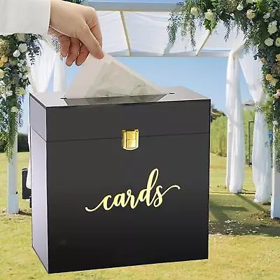 Acrylic Wedding Card Box Card Box Envelope Money Box Table Centerpiece Elegant • $79.29