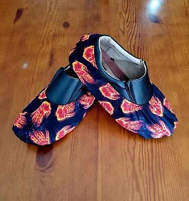 Handmade Bowling Shoe Covers - Hands Of Fire (Large) • $30