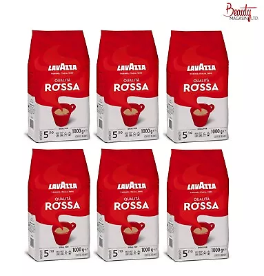 6 X 1kg Lavazza Qualita Rossa Coffee Beans FREE DELIVERY • £58.99