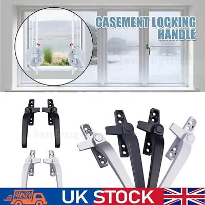 1-10pair 50Type Aluminum Alloy Window Handle Cockspur Locking Latch Catch Handle • £6.97