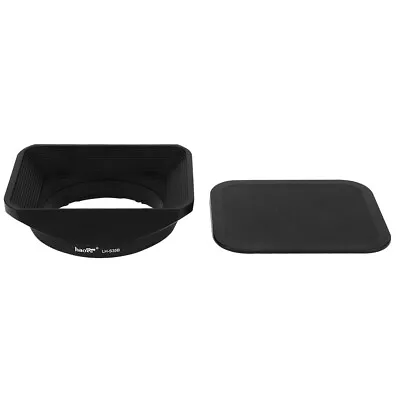 $63.78 • Buy Haoge Rectangle Lens Hood Shade With Cap For Sony FE 55mm F1.8 ZA SEL55F18Z Lens
