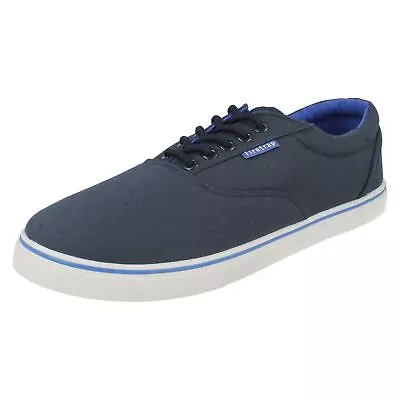 Mens Firetrap Lace Up Canvas Casual Comfy Summer Shoes Pumps Murphy Size • £5.99