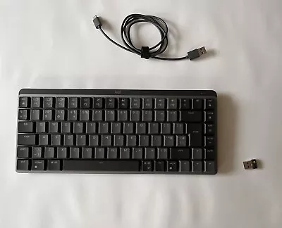 Logitech MX Mechanical Mini Wireless Keyboard - Graphite  Tactile Keyboard • £1.04
