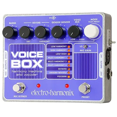 Electro-Harmonix Voice Box Harmony Machine Vocoder Vocal Effect Floor Pedal • $261.20