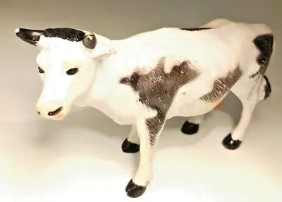 Children's Toy Plastic Cow- Vintage 1999 TM  Cow- Farm Animal Toys 14x 8 Cm • £4.99