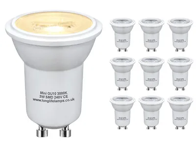 10 X Mini GU10 LED Replacement Halogen Light Bulbs 35mm Small GU10 35W  • £24.99