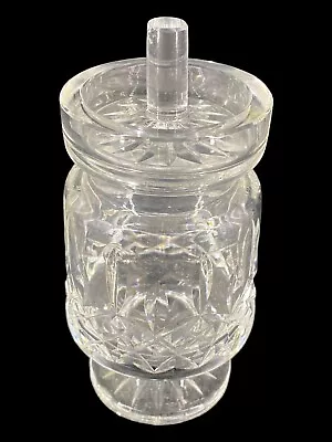 Waterford Ireland Lismore Cut Crystal Jam Jelly Footed Condiment Jar VG+ • $29.99