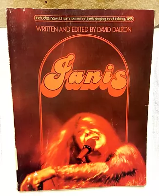 Janis Joplin “JANIS” 1971 1st Edition Song Book /Biography Missing Record • $12.99