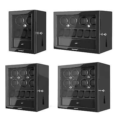 LED Light Automatic Watch Winder Box Display Storage Case With Jewellery Drawer • $352.19