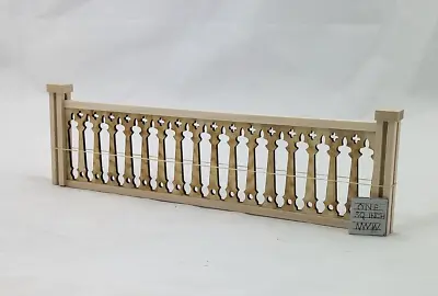 RAILING KIT #B W/3 Posts - 11.5  Long Fence -   1/12 Scale Dollhouse Miniature • $8.45