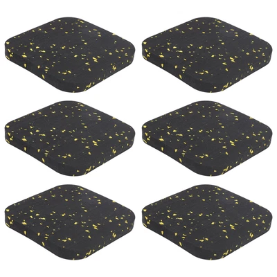 $30.11 • Buy 6PCS Rubber Treadmill Mat Sound Insulation Cushion Exercise Equipment Mat Fit