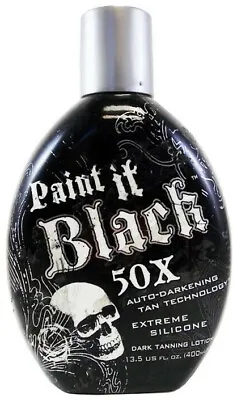 Millennium Tanning PAINT IT BLACK 50X Dark Bronzer Indoor Tan Bed Lotion-13.5oz • $25.95