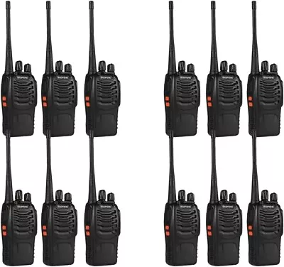 12Pcs Baofeng BF-888S UHF Long Range Walkie Talkie Two-Way Radio W/ Earphones • $188