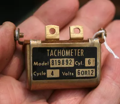 Stewart Warner Vintage Tachometer V Series Transmitter - 12v 6 Cylinder - 819892 • $109