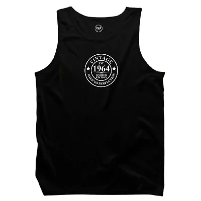 Vintage 1964 Vest 60th Birthday Clothing Aged To Perfection Funny Gift Tank Top • £11.03