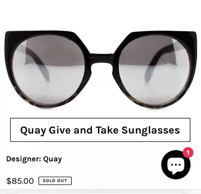 Quay Give And Take Womens Sunglasses  • $15