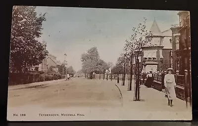1904 Street Scene Postcard - Muswell Hill London Borough Of Haringey England UK • £3.50