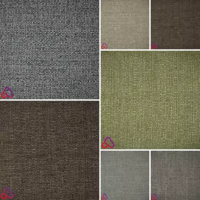 £9.49 • Buy Basket Weave Upholstery Fabric Heavy Feel Cushion Throw Craft Soft Furnishing