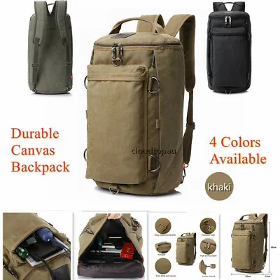 Lightweight Canvas Hiking/Travel/Sport Backpack Rucksack Shoulder Tactical Bag   • $36.96