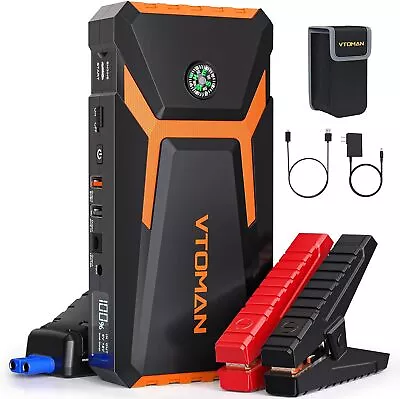 VTOMAN V8 Jump Starter 3000A Peak Car Battery Charger 12V Portable Jump Box AU • $108.99