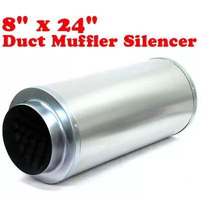 8  Inch Inline Muffler Fan Noise Reducer Silencer For Duct Fan Blower • £66.22