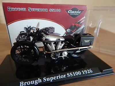 Atlas Ixo Classic Motor Bike Cycle Motorbike 1:24 Brough Superior SS100  1926 • £22.50