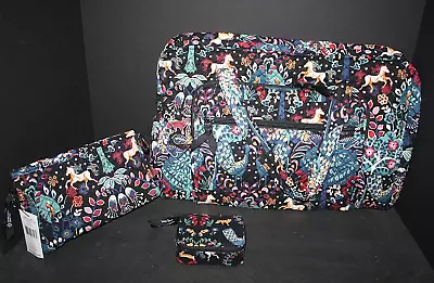 Vera Bradley ENCHANTMENT Weekender Travel Bag TRAPEZE COSMENIC PILL NWT EXACT • $144