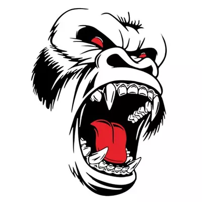 Car Hood Side Body Door Window Vinyl Horror Ape Totem Animal Decal DIY Sticker • $11.97