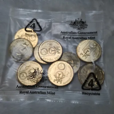New Unc 2020 $1 Qantas Centenary 100 Ram Mint Bag One Dollar Coin (10 Coins) • $39.99