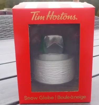 $45 • Buy New For 2022 TIM HORTONS Coffee Christmas Snow Globe Decoration