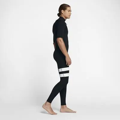 $59.99 • Buy New $250 Men's Hurley Fusion 202 Wetsuit 2/2MM Short Sleeve Fullsuit Black XS