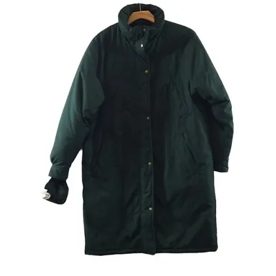Cabela's Green Snap Outdoor Long Coat Jacket Mens Large Zip Up • $127.99