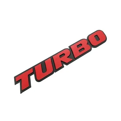 Turbo Boot Badge Red Black Emblem 3D Sticker For Mazda MX5 MX6 CX90 6  NEW AUS • $12.99