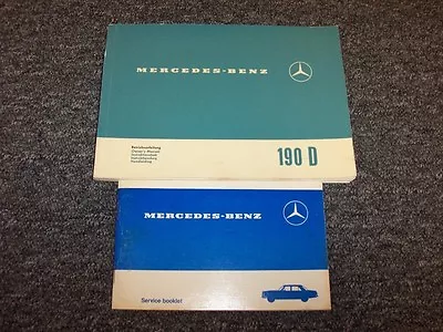 1962 1963 1964 1965 Mercedes Benz 190Dc Original Owner Owner's Operator Manual • $72.94