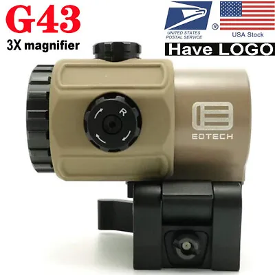 G43 3X Micro Magnifier Scope Sight W/Switch Shift To Side Mount Tactical Copy US • $66.50