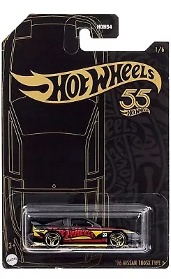 Hot Wheels ‘96 Nissan 180SX Type X 55th Anniversary Series Black And Gold • $6.95