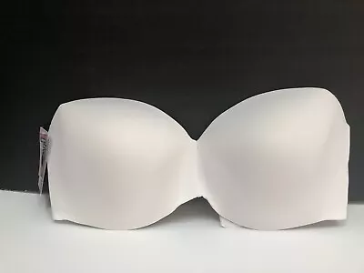 Maidenform Bra 38DDD White Sweet Nothings Convertible Multiway Straps Bra New • $11.98