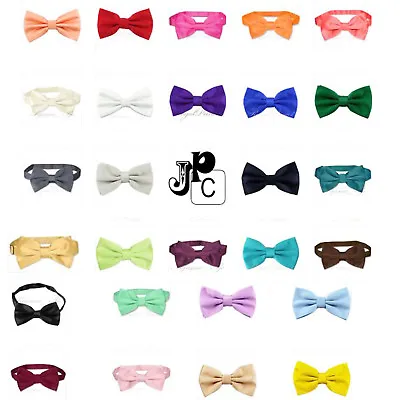 NEW Men's Formal Butterfly Solid Pre-tied Bow Tie Bowtie Wedding Party Prom • $10.39