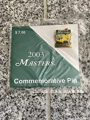 2003 Masters Tournament Commemorative Pin Mike Weir New Sealed • $19.99