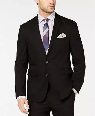 Vince Camuto Slim-Fit Stretch Wrinkle-Resistant Black Suit Jacket 40L • $27.71